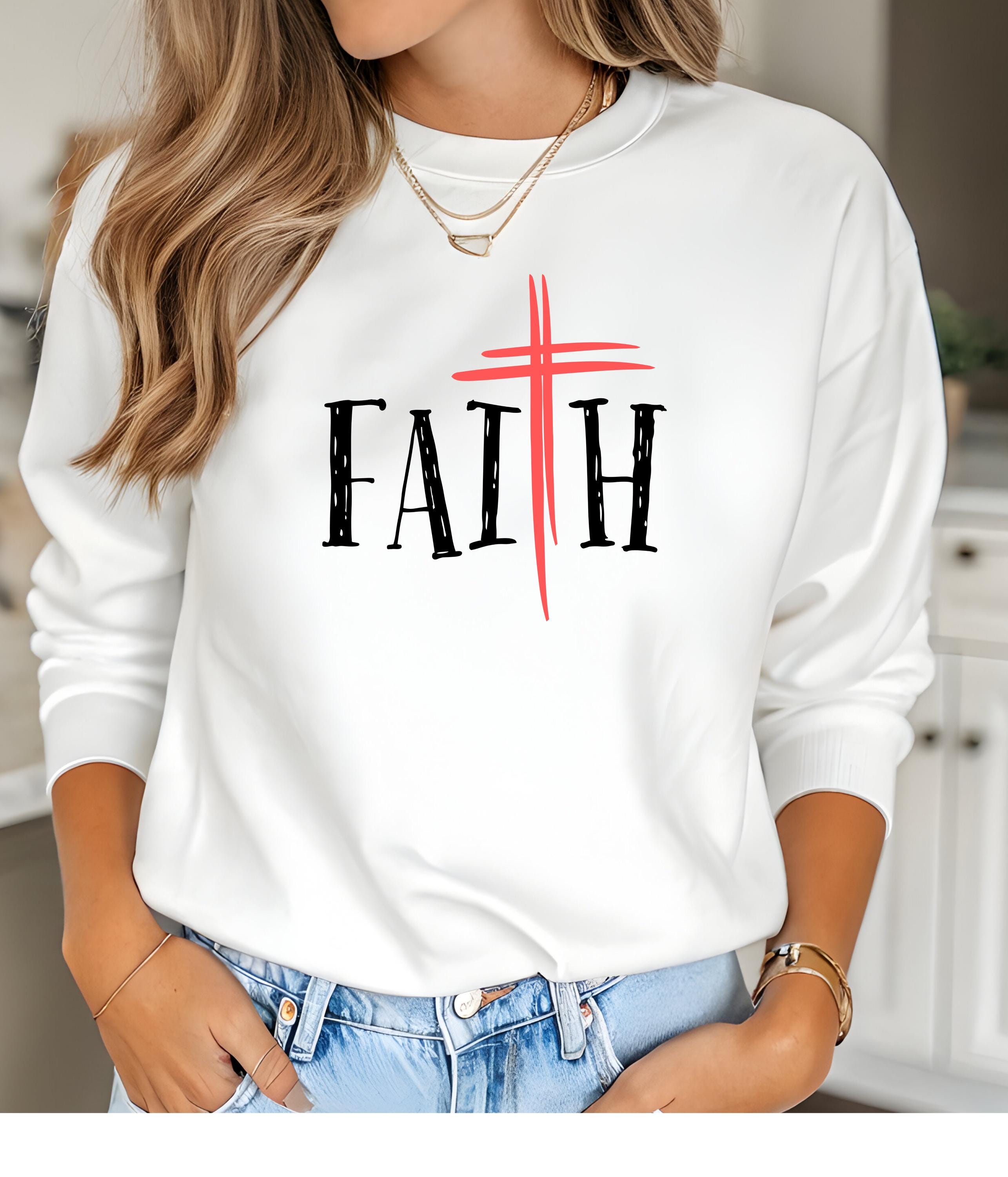 Spiritual Comfort Crewneck Sweatshirt: Cozy Cotton-Blend Jumper