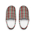 Women's Flannel Plaid Slippers, Soft Indoor Shoes