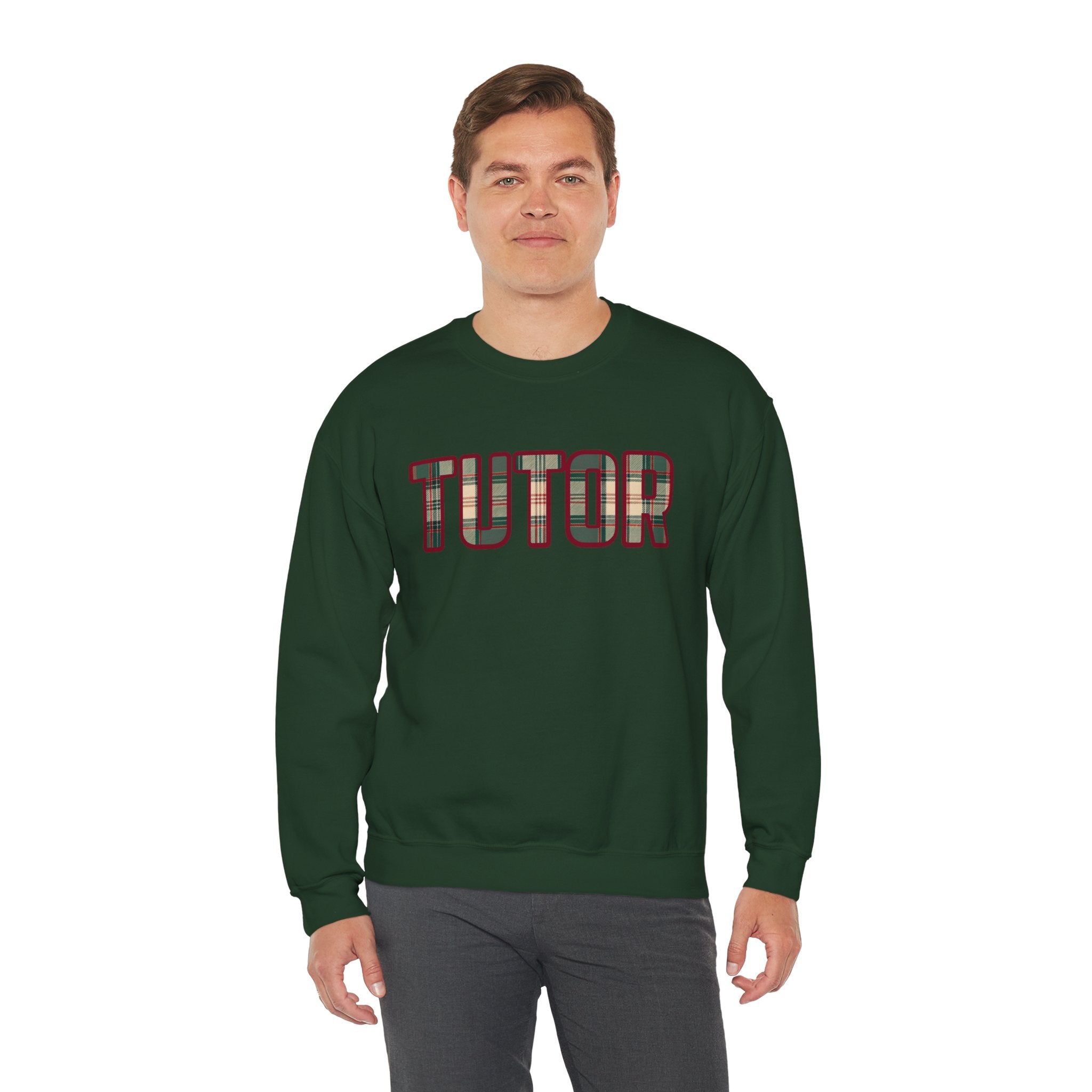 Tutor Plaid Sweatshirt, Teacher Appreciation Gift, Tutoring Crewneck, Teacher Sweater, Gift for Tutor, Plaid Font Sweatshirt" Plaid TrendTop