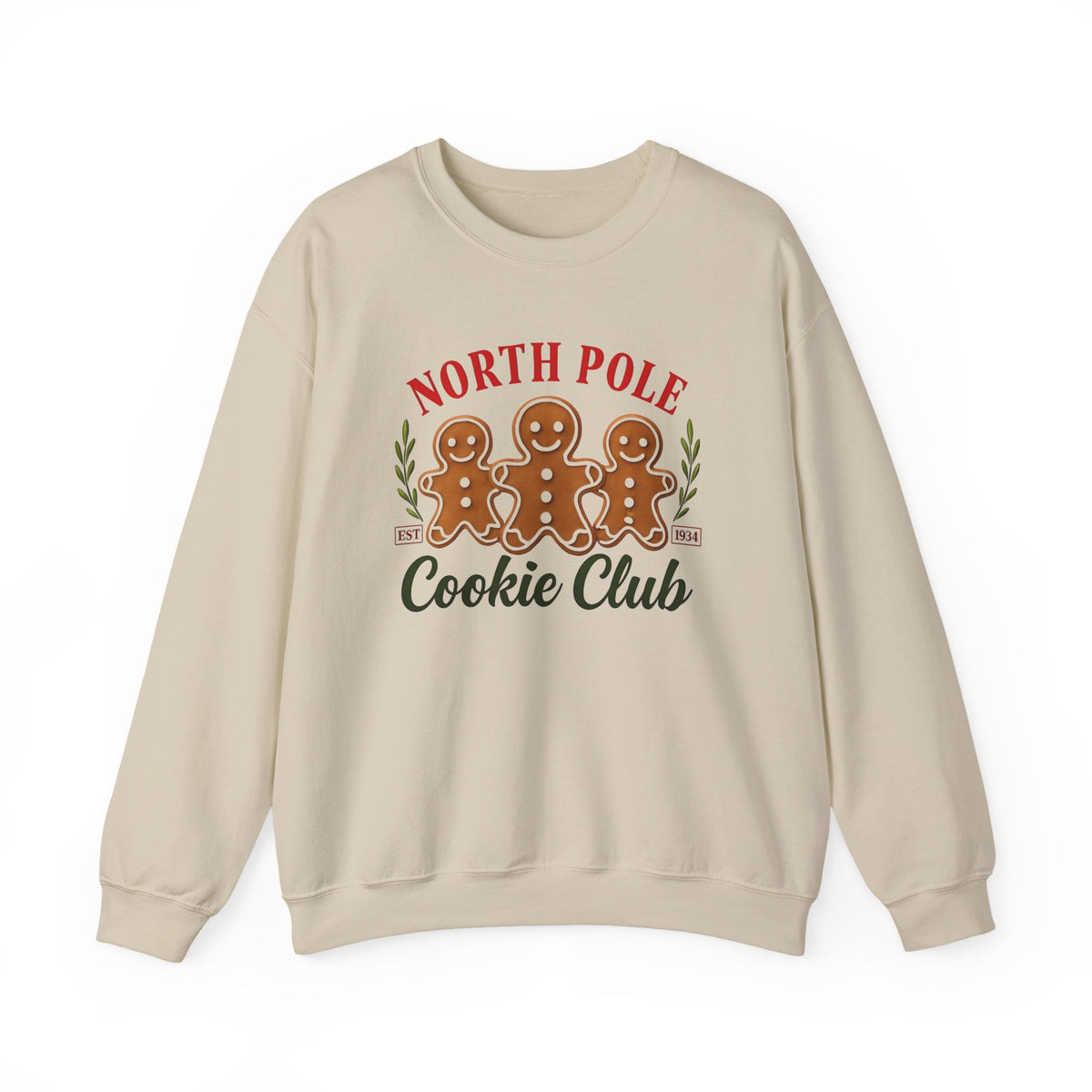 Ginger Crewneck Sweatshirt, Holiday Baking Casual Lounge Wear, Winter Layer Piece, Gift Idea, Group Sweatshirt for Holidays, Warm Cozy