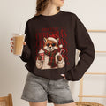 Christmas Fox Sweatshirt, Cute Fox Santa Hat Shirt, Merry Christmas Sweater, Woodland Animal Christmas Shirt, Cozy Cocoa Winter Sweatshirt