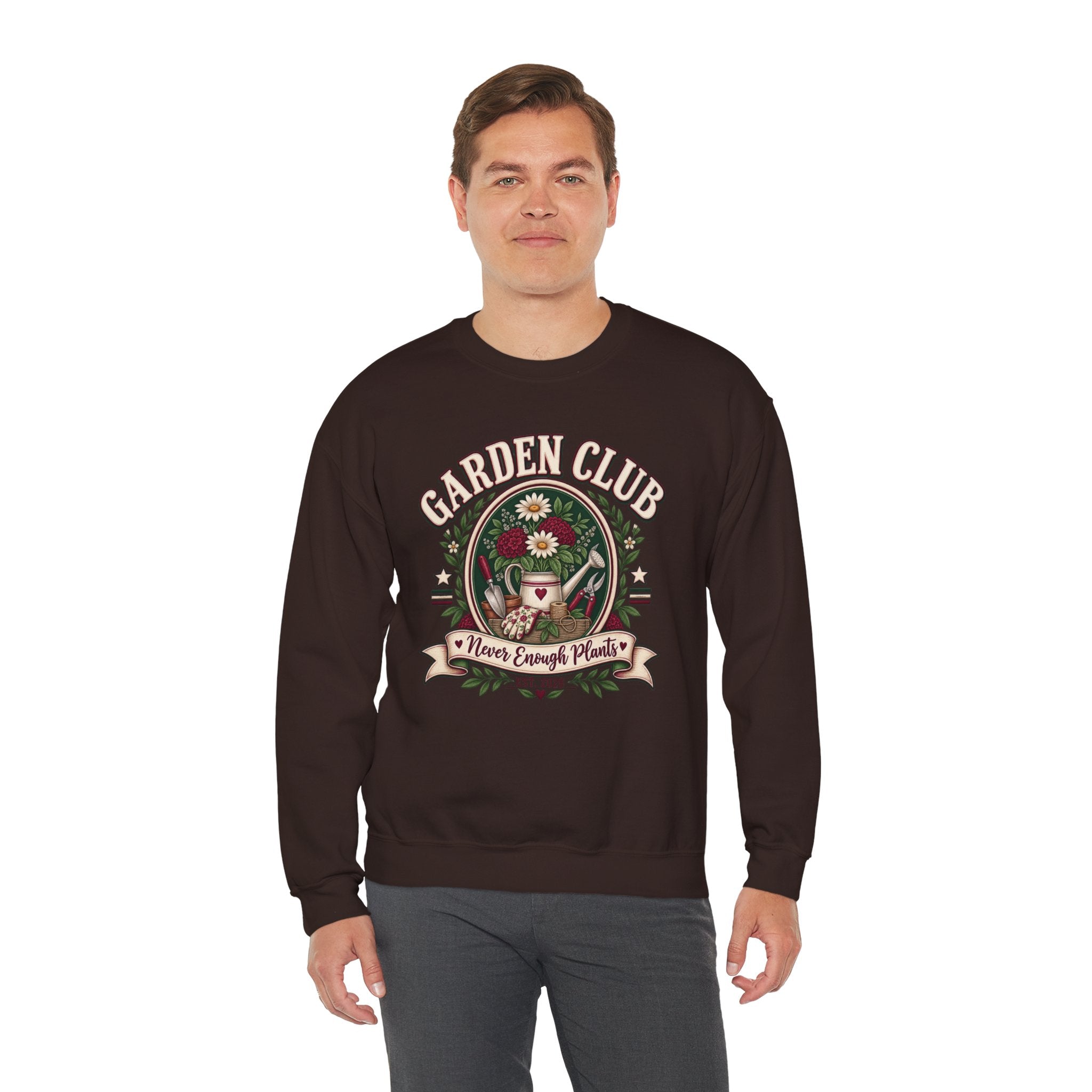 Garden Club Sweatshirt, Never Enough Plants Shirt, Gardening Sweatshirt, Plant Lady Gift, Flower Garden Crewneck, Gardener Gift For Her