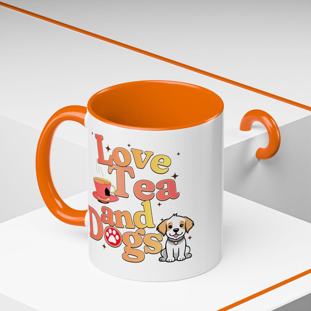 Love Tea and Dogs Mug | Heart Paw Illustration