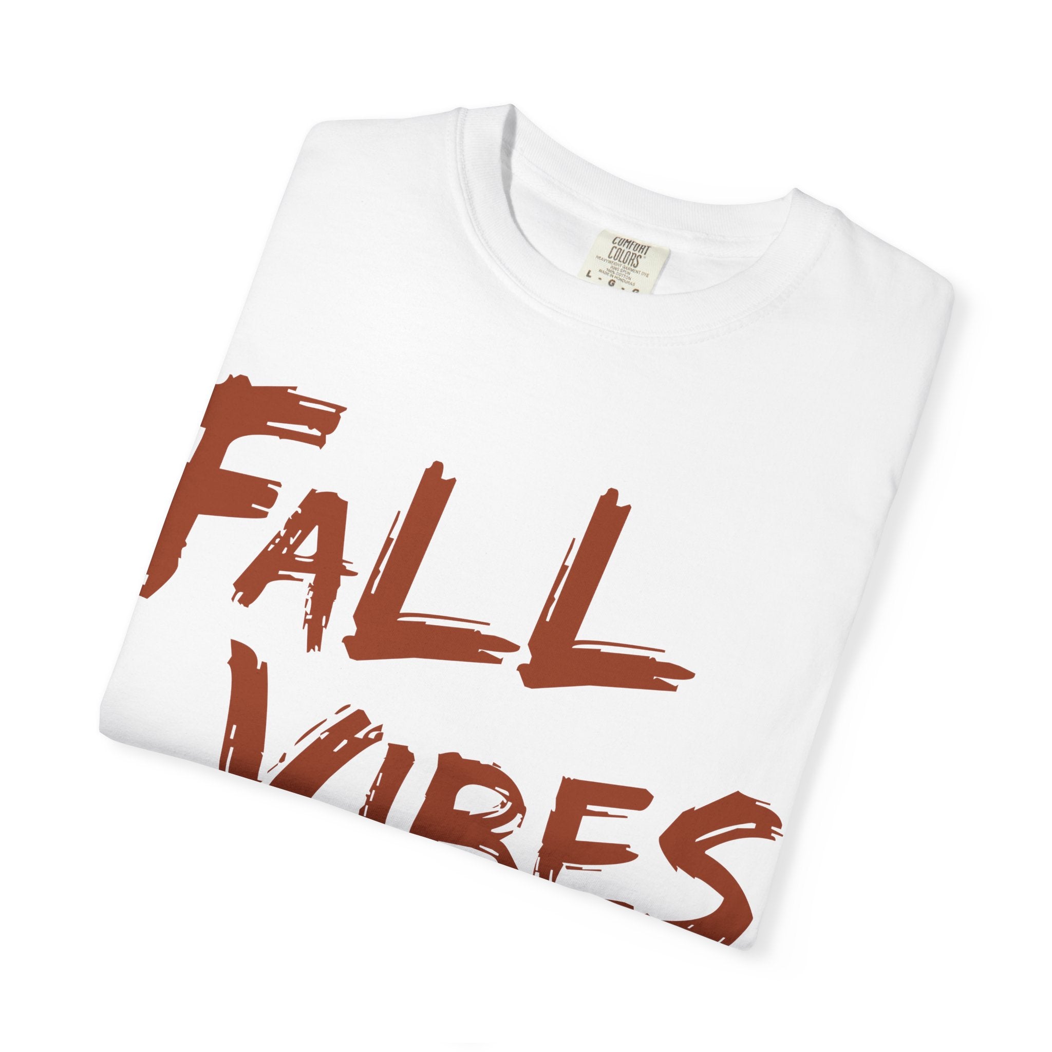 Fall Vibes T-Shirt Women Autumn Tee Brush Stroke Letters Pumpkin Season Fall Graphic Shirt Oversized Fall Top Gift Her, Casual Fall T-Shirt