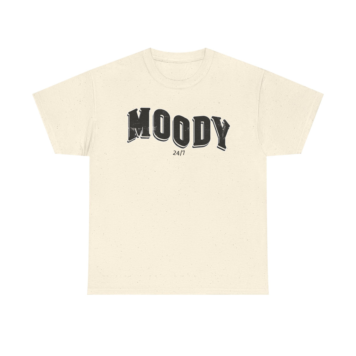 Vintage Moody Statement T-shirt | Retro Typography Tee, Unisex, Basic Casual T-shirt, Grunge Letters, Popular Vintage Style Trend