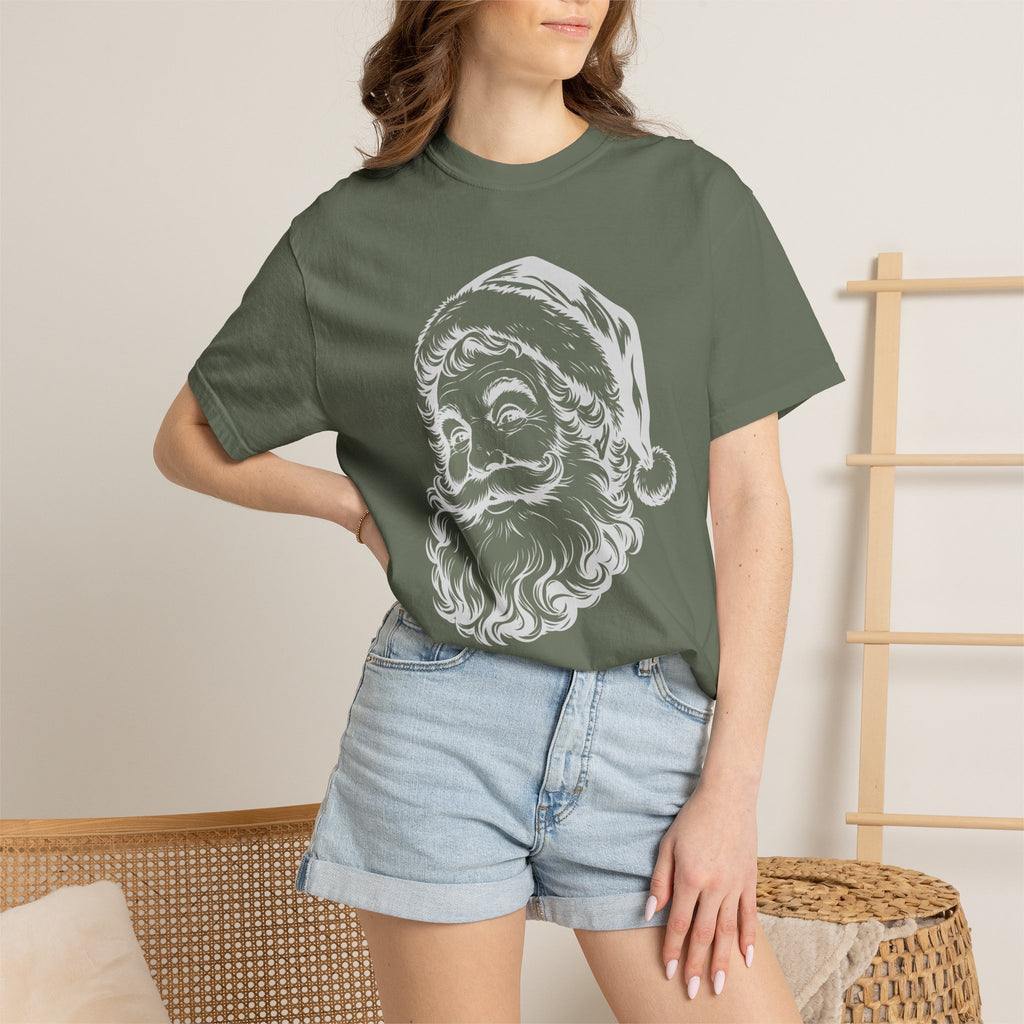 Vintage Santa Claus T-Shirt, Retro Santa Face Tee, Classic Christmas Shirt Women, Holiday Graphic Tee, Santa Head Shirt, Xmas Gift for Her