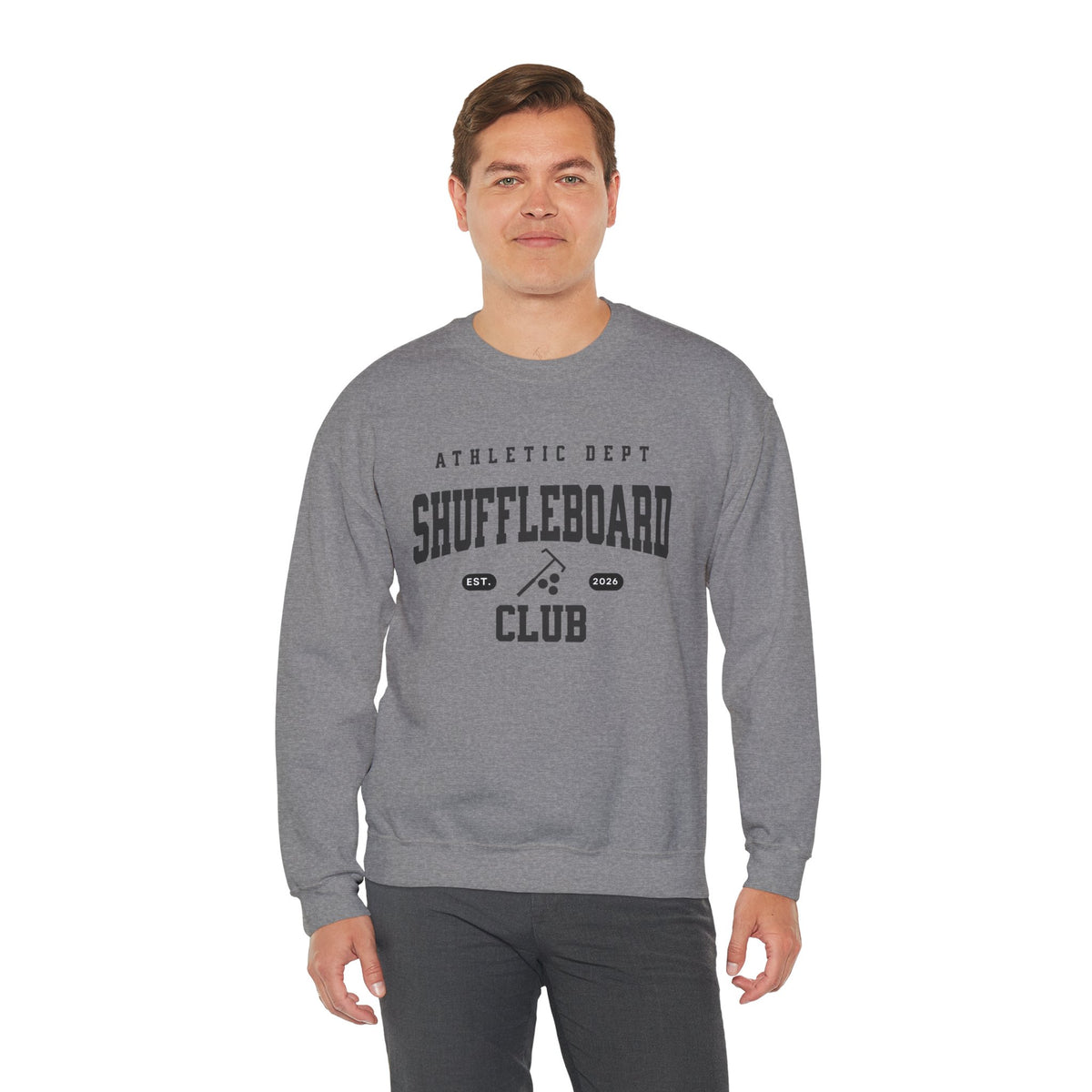 Shuffleboard Club Crewneck Sweatshirt | Athletic Dept Graphic