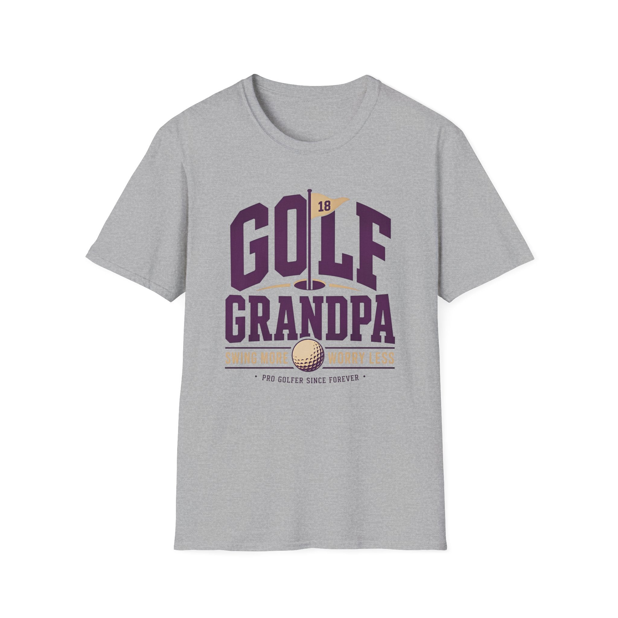 Golf Grandpa Shirt, Swing More Worry Less Tshirt, Funny Golfer Grandpa Gift, Pro Golfer Since Forever, Fathers Day Golf Gift for Grandpa