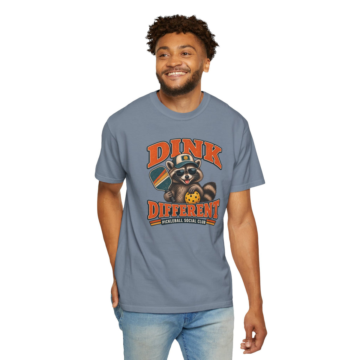 Comfort Color Dink Different Pickleball Tee, Funny Raccoon Pickleball Tee, Pickleball Social Club, Retro Tee Shirt, Gift Pickleball Lover