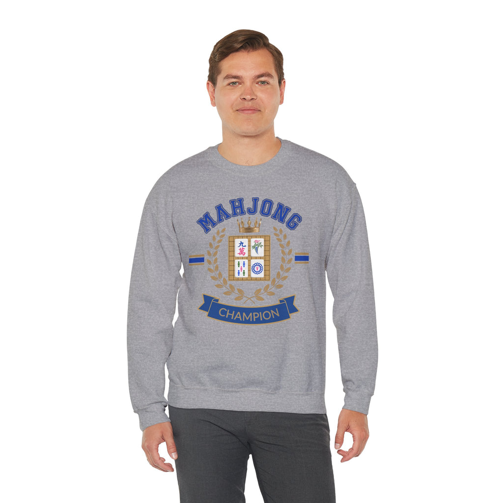 Mahjong Champion Sweatshirt, Funny Mahjong Crewneck, Mahjong Gift for Her, Mahjong Club Shirt, Game Night Sweater, Mahjong Lover Gift
