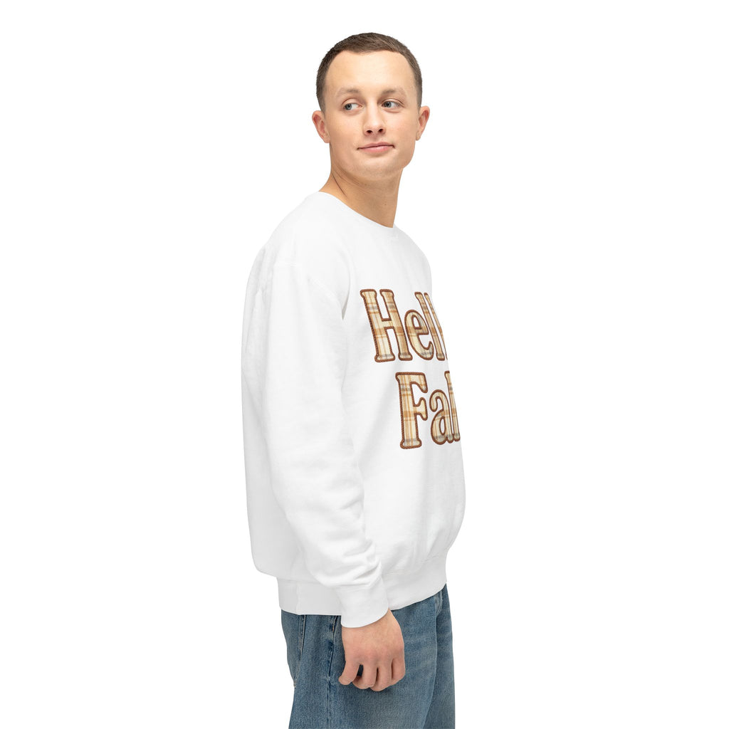 Hello Fall Plaid Design | Faux Embroidery Appliqué Fall Shirt Design