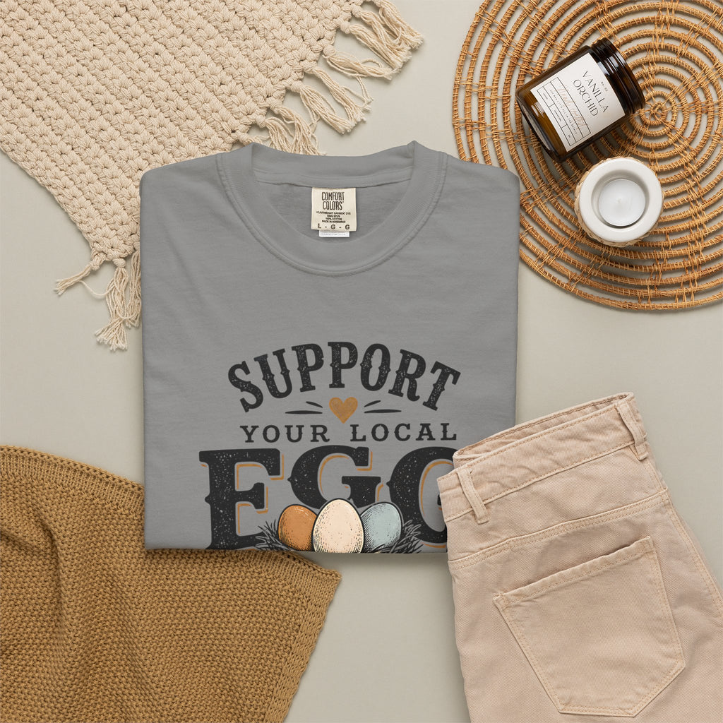 Support Your Local Egg Dealer Shirt, Fresh Eggs Big Hearts Tee, Chicken Mom Shirt, Backyard Chicken Gift, Farm Shirt, Homestead T-Shirt