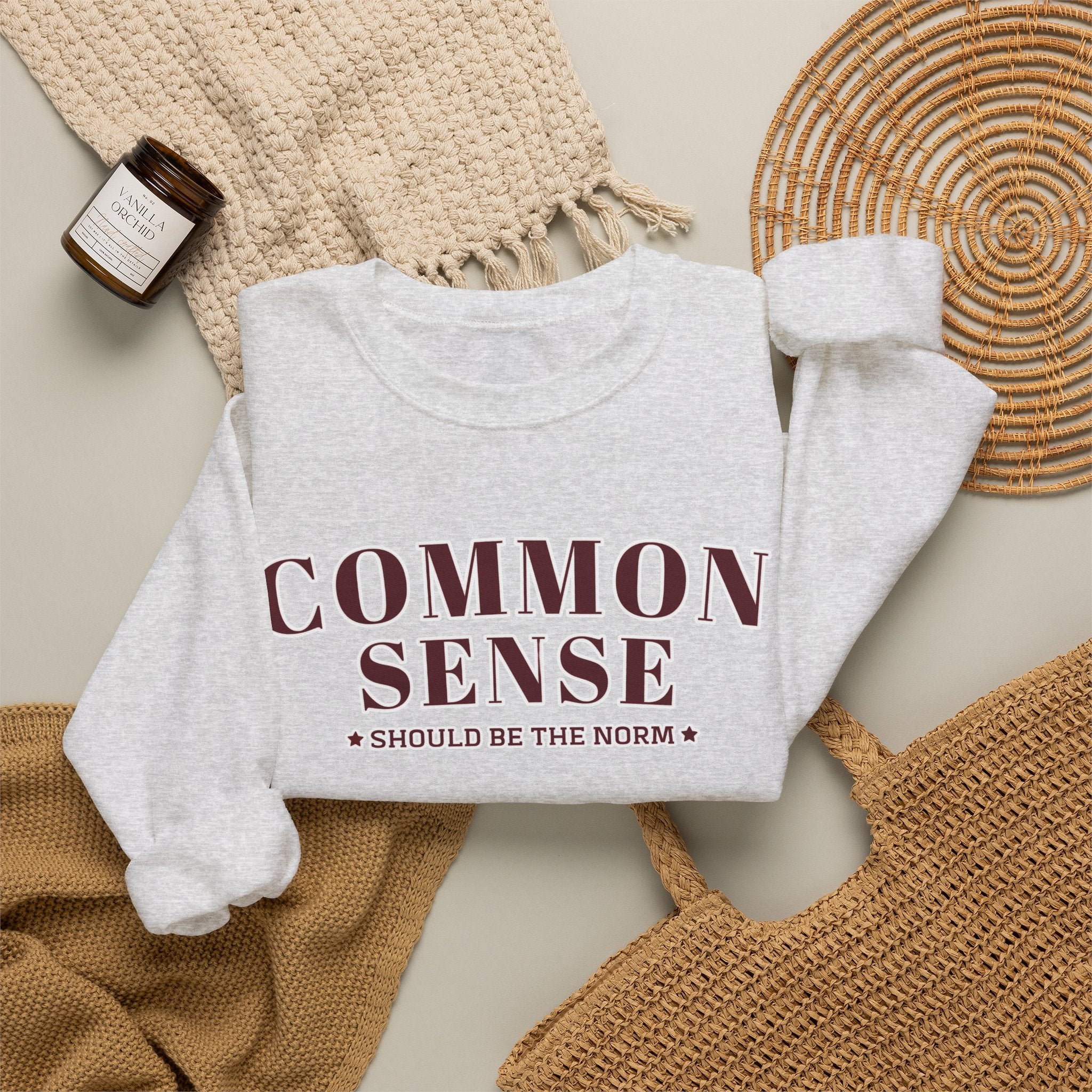 Common Sense Should Be The Norm Sweatshirt, Funny Sarcastic Crewneck, Trendy Adult Humor Shirt, Retro Statement Sweatshirt Gift