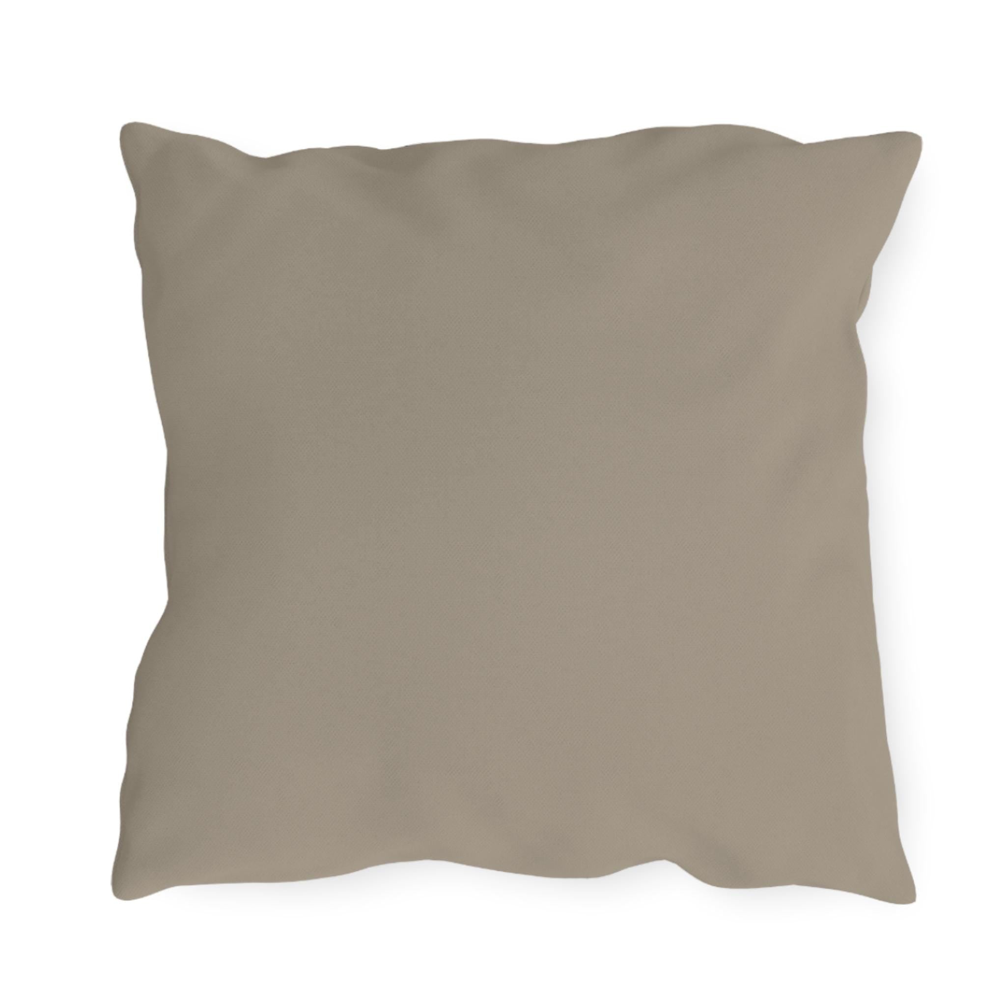 Nautical Blue Coral Outdoor Pillow | Coastal Seaside Map Accent, Beach House Porch Cushion