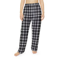 Plaid Women's Pajama Pants, Cozy Polyester Sleepwear Loungewear