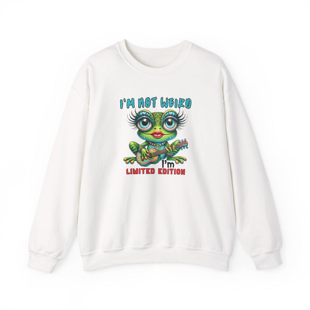 Whimsical Frog Crewneck Sweatshirt: Quirky Nature Lover Gift