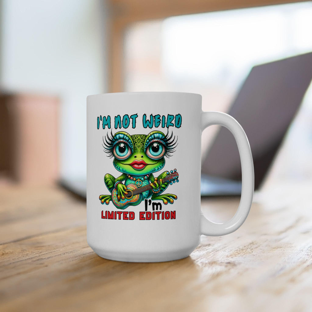 Quirky Frog Ceramic Mug: Fun Kitchen Decor, Coffee Lover Gift