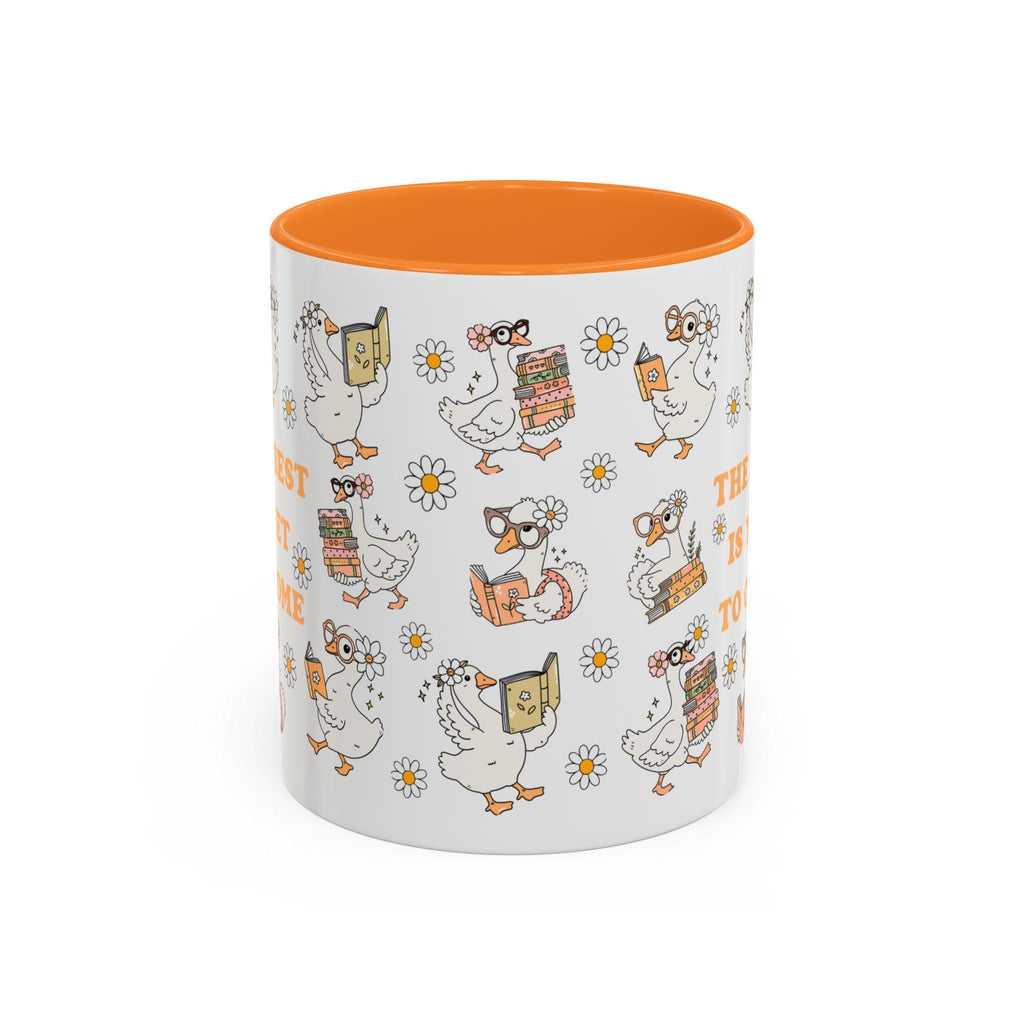 Goose Reading Mug | "The Future is Yet To Come" Book Lover Gift (11oz 15oz)