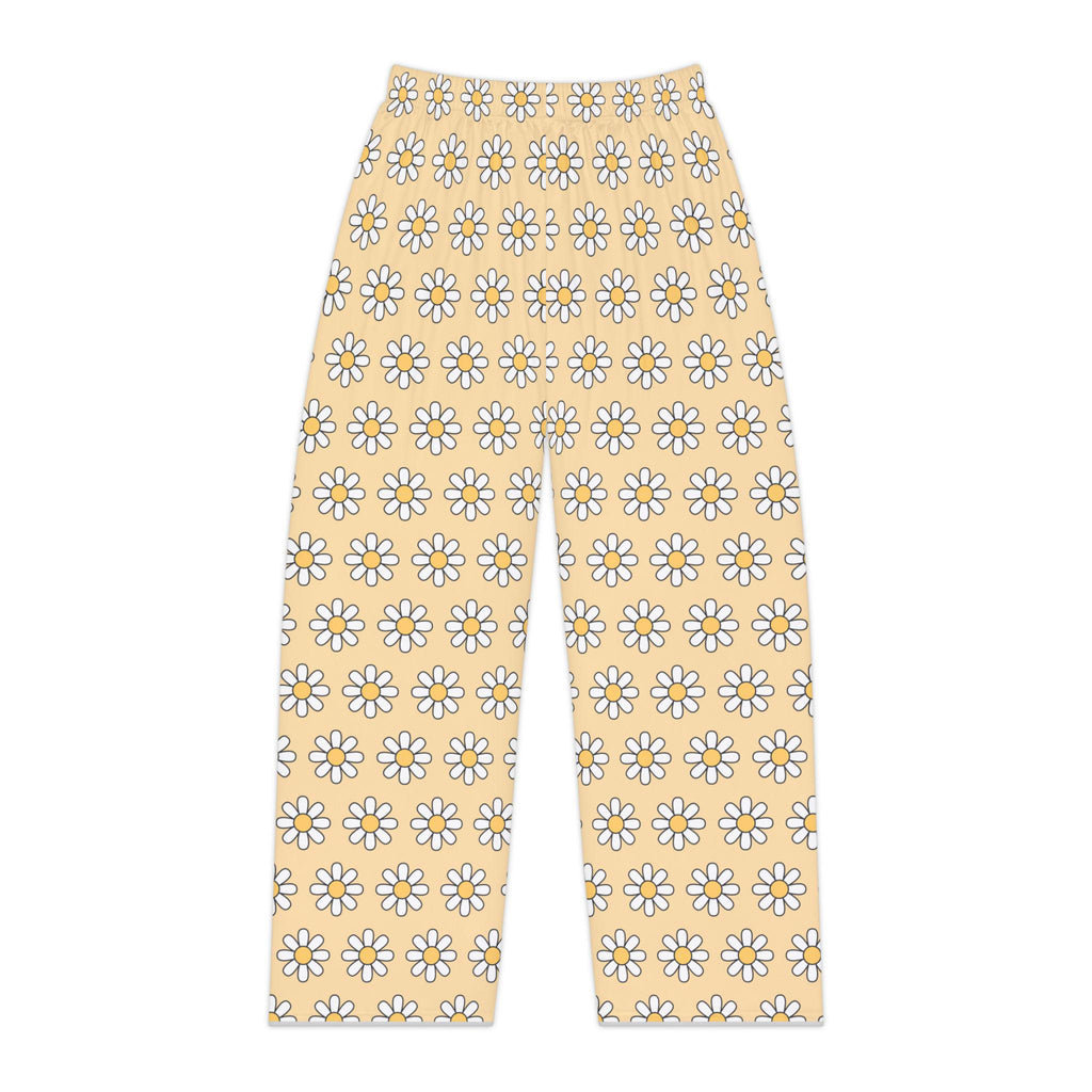 Daisy Pajama Pants | Yellow Floral Lounge Bottoms, USA Made